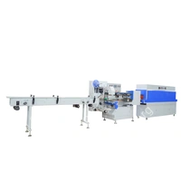 Горизонтальная упаковочная машина DXDZ-590B/180 (3 servo, ПОФ, лент - 200 mm, bag L 150-1000 mm, bag W 30-180 mm, H 30-105 mm)