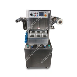 Полуавтоматический запайщик лотков HVT-550M/6 (нерж.) (6 лотков,187*137*(18-120))