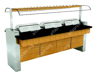 Салат-бар тепловой INOKSAN INO-OSA-DL233