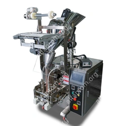 Машина для упаковки трудно-сыпучих продуктов и порошков DXDF-100AX (15-100 мл,4-х шовн., шир.пленки 240 мм, насечка, датер HP-241G, зубчатый нож, шов