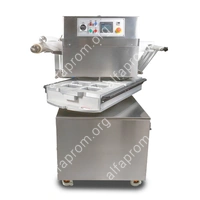 Полуавтоматический запайщик лотков ротационного типа HVT-450R (нерж.СКИН) (4 лотка,210*148*80)