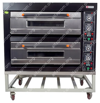 Печь хлебопекарная Miratek BK-24G + каменный под (2 яруса) + пароувлажнение Печь хлебопекарная Miratek BK-24G + каменный под (2 яруса) + пароувлажнение