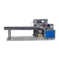 Горизонтальная упаковочная машина DXDZ-250XD (3 servo, лент. 140 мм, рег.форм., min bag L 150, H 50, 1 позиц.нож)