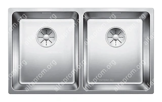 Кухонная мойка Blanco Andano 340/340-IF InFino без клапана-автомата Кухонная мойка Blanco Andano 340/340-IF InFino без клапана-автомата