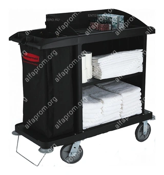 Тележка гостиничная Rubbermaid FG619000BLA Тележка гостиничная Rubbermaid FG619000BLA